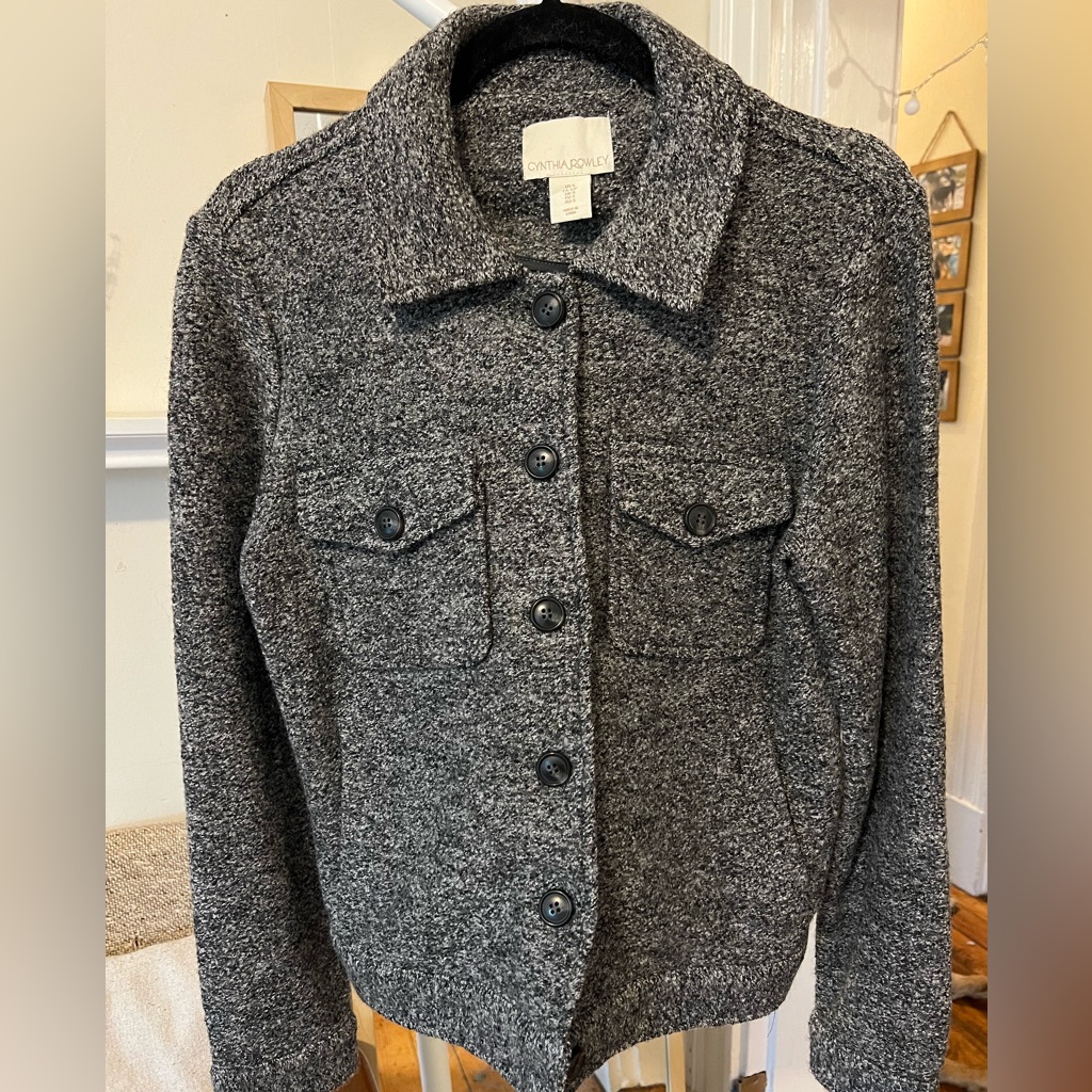 Grey Wool Shacket